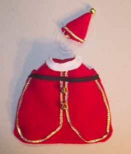 Gold Trimmed Santa Suit for Rattie